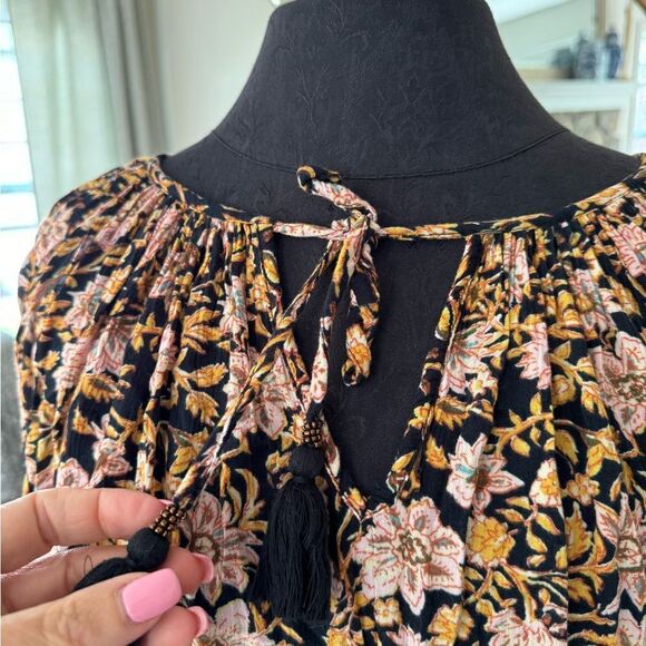 Black with white polkadot, My Michelle size medium blouse - Picture 2 of 6